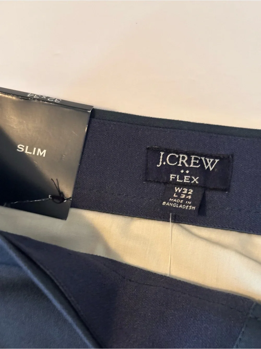 J. Crew Men's  Blue Navy Slim Chinos